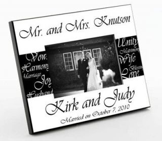 Personalized Mr. and Mrs. Wedding Picture Frame