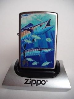 GUY HARVEY HOOKNOWS FISH ZIPPO LIGHTER NEW in GIFT BOX FISHING XMAS 