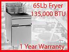Cecilware FMS65 65 Lb Floor Model Gas Deep Fryer NEW