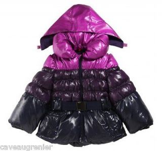 CATIMINI Girl Winter Puffer Jacket Parka Shiny Coat sz 8 Fabulous w 
