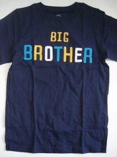 NWT Carters BIG BROTHER T shirt Top 2T 3T 4T 5T Navy Blue Short 