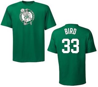 Boston Celtics Larry Bird Green Name and Number Jersey T Shirt