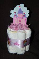 Mini Diaper Cake DISNEY PRINCESS Girl Baby Shower Gift/Nursery 