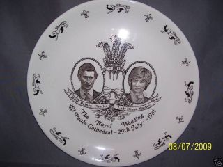 Prince Charles & Lady Diana Royal Wedding Plate Meakin