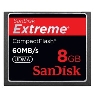 San Disk Extreme 8GB Compact Flash UDMA5 60MB/s 400x for Canon EOS 1Ds 