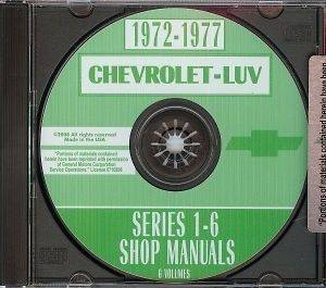 CHEVROLET LUV 1972 1977 Pickup Truck Shop Manual CD