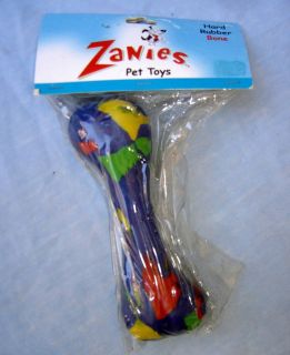 Zanies Hard Rubber Bone Dog Chew Play Toy 5.5 Inch