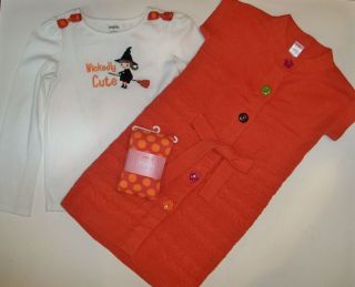 GYMBOREE Halloween Harvest Top 9,NWT TIGHTS 8 10,All about Buttons 