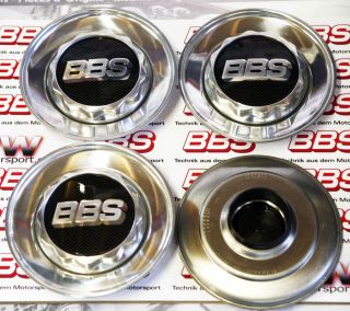 Genuine VW BBS Set of 4 Centre Caps Golf Anniversary with Carbon BBS 