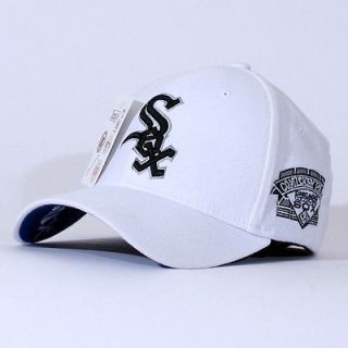CHICAGO WHITE SOX Flex Fit Band Hats Baseball Ball Cap White(Navy)