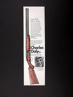 Charles Daly Venture Grade Over Under Shotgun 1969 print Ad 