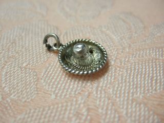 Vintage SMALL SOMBRERO HAT Sterling Silver Charm