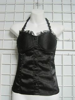 Charlotte Russe Black Halter Top in Size Small 