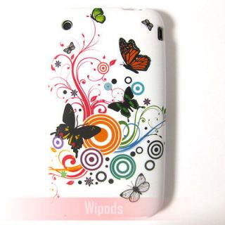 Butterfly & Bubble Designer Silicone Skin Case Cover for apple iPhone 
