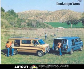 1982 Contempo Chevrolet Van Camper Brochure
