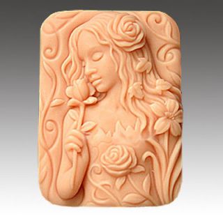   Beautiful Girl Silicone Soap mold Craft Molds DIY Handmade soap 50077