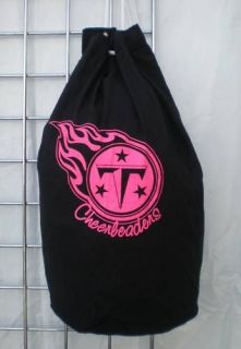 Tennessee Titans Cheerleader Bag Gym Black Pink Sports Girls Sling New