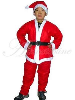 Boys One off Christmas Santa Claus Clothes Costume Set For Ages 3 6 6 