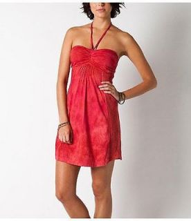 NEW Womens Juniors ONeill Size S Sexy Red Removable Halter Mini Dress