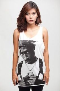 2Pac Tupac Shakur Hip Hop RIP Rap o WOMEN TANK TOP T SHIRT Vest Dress 
