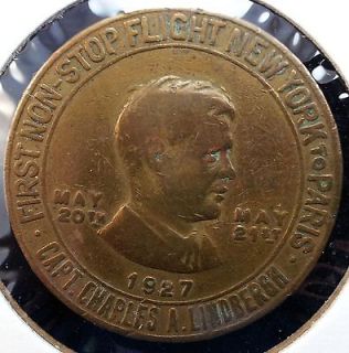 1927 Charles Lindbergh The Spirt Of St. Louis Coin