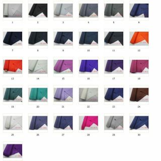 100% pure silk crepe de chine 14 MM sell by yard, 31 coors to choose