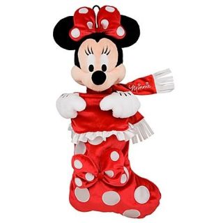 New Disney World Plush Minnie Mouse Christmas Stocking