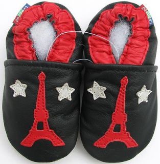 new soft sole leather baby shoes Eiffel Tower A 6 12m