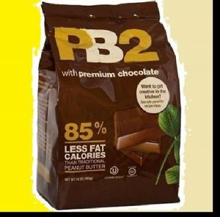 PB2 Peanut Butter Powder Chocolate 1 lb. Bag WEIGHT WATCHERS DIETS 