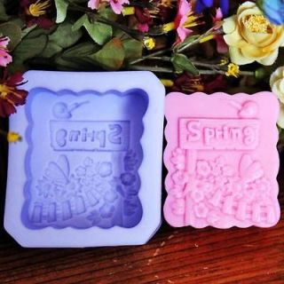 1pcs Season of Spring (R1049) Silicone Handmade Soap Mold Crafts DIY 