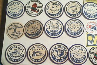 1979 1980s Minor Hockey crest lot Ontario Canada PeeWee Bantam Atom 