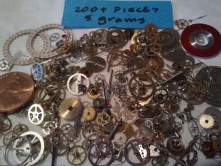 Steampunk 5g Vintage/Old Watch Parts Gears Cogs DIY Hobby Crafts 