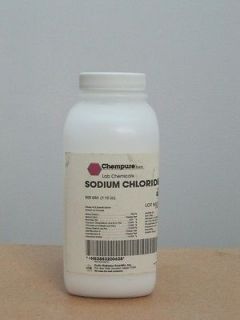 Sodium chloride 100.7% ACS 1 pound Chempure 832 006