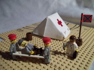 LEGO CIVIL WAR CUSTOM CONFEDERATE HOSPITAL CAVALRY LOT SET