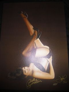Jon Hul Claire Sinclair Crazy Horse Diva Giclee on Canvas Signed 18 x 