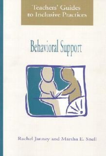 Behavorial Support by Rachel Janney, Martha E. Snell and Johnna Elliot 