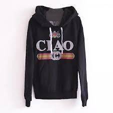 REBEL YELL NWT CIAO PULL OVER HOODIE BLACK