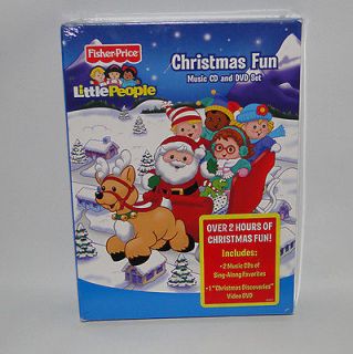 FISHER PRICE LITTLE PEOPLE CHRISTMAS MUSIC CD DVD MOVIE