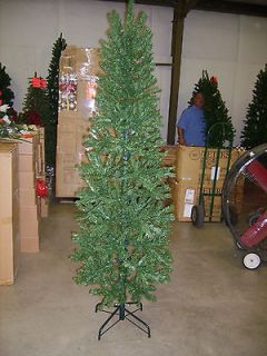 CLEARANCE BRAND NEW 7.5 FOOT SLIM PENCIL PINE CHRISTMAS TREE 7.5 FT