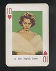 Sophia Loren Vintage Hollywood Movie Star Picture Photo Playing Card