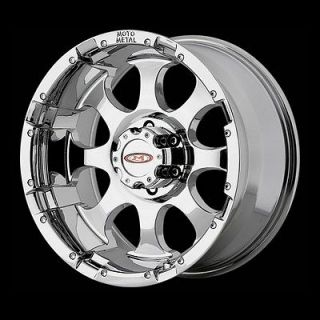 16 inch chrome Wheels Moto Metal 955 Chevy HD Gmc Dodge 2500 3500 8 