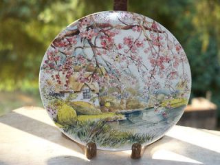 POOLE Pottery SPRING On The River Avon Collector Plate 6 Englands 4 