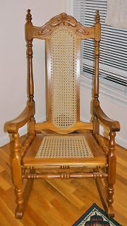 Hand Carved Rocking Chair  Pick up ONLY Falls Church VA ***MINT COND 