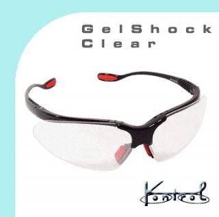 kontrol clear flexi indoor squash safety glasses goggle gelshock clear