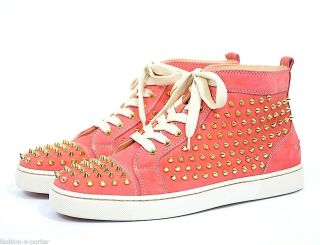 CHRISTIAN LOUBOUTIN LOUIS FLAT SPIKES SNEAKERS TRAINERS UK 8 US 10 FR 