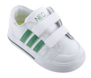 ADIDAS NEO Clemente Velcro Kids/Infants Trainer/Trainers UK 4, 5, 6, 7 