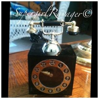 Vintage Sankyo Alarm Clock Telephone Chariots Of Fire Wind up Desk 