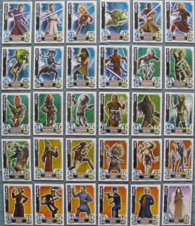 Star Wars Force Attax Series 3 Clone Wars Base Cards 1   30