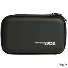 DS Lite 3DS DSi   Hard Case Pouch (Hori) Black NEW Official Carry 