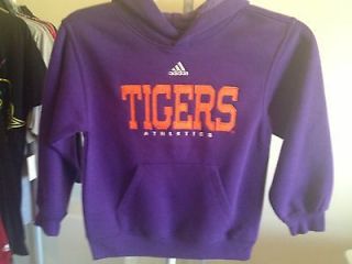 Clemson Tiger hoody orange purple white by Adidas kids size M 5/6